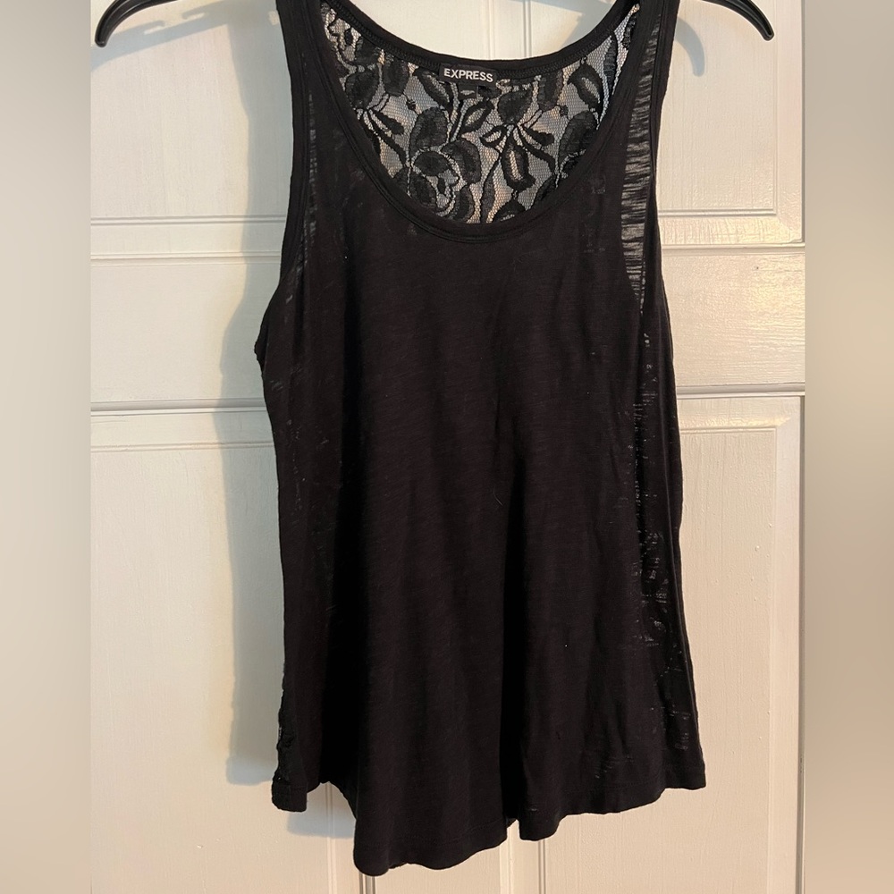 Express lace back tank
